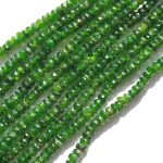 Chroomdiopside facet rondells